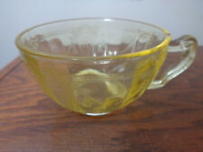 Vintage Hocking Yellow Depression Glass Coffee Tea Cup Cameo Ballerina picture
