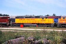 UNION PACIFIC (UP) SD40-2 3268 Original slide--Villa Grove, Illinois--1997 picture
