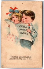 Patriotic comic children singing Yankee Doodle Dandy sounds mighty good to me picture