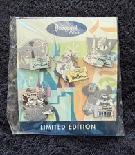 2010 Dateline: Disneyland 1955 C Thru E Ticket COLLECTOR LE 600 FULL Pin Set NIB picture