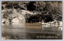 C.1930 RPPC CA, LANE'S REDWOOD FLAT, HIGHWAY, POOL PATTERSON PHOTO Postcard Q2 picture