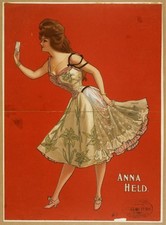 Photo:Anna Held Actress c1899 Color picture