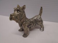 Peltro Pewter of Italy - Scottish Terrier Scottie Dog Paperweight Figurine VTG picture
