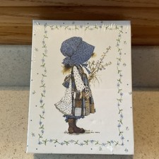 2001 Holly Hobbie Stationary 12 Note Cards 3 Designs w Keepsake Box NEW SEALED picture