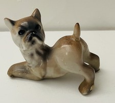 Vintage Mini Boxer Dog Puppy Porcelain Figurine Animal Home Decor Japan 3” picture
