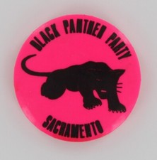 Black Panther Party 1967 Sacramento Chapter Pin Rare California Civil Rights picture