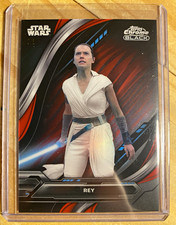 2024 Topps Star Wars Chrome Black Rey #2 /5 Red Refractor picture