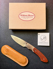 William Henry T12-W Pocketknife w Wood Handle Stainless Drop Point picture