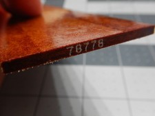Vintage WWII USA Rag Micarta, Serialized Material from B-24 Heavy Bomber (N0204) picture