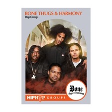 Bone Thugs & Harmony 1990 NBA Hoops Design Style Hip-Hop Trading Card picture