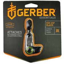 GERBER GDC Zip Blade Knife - Attaches to Zipper Pull Tab with Locking Blade NEW picture