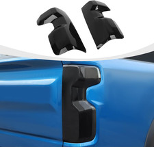 for Silverado Tail Light Covers, 2PCS Smoked Rear Taillight Lamp Guards Trim Com picture