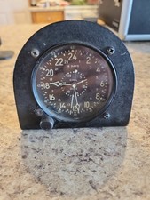  WWII US Navy Waltham 8 Day Aircraft Clock Module Military Issue PARTS OR REPAIR picture