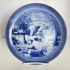 Currier Ives Price Import The Homestead In Winter American Scenes Plate Japan picture