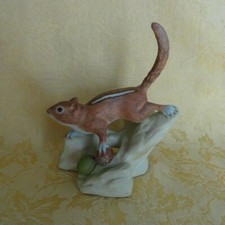 Rare BURGUES USA Porcelain CHIPMUNK Figurine Signed Limited Edition  #212 of 750 picture