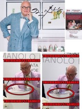 Manolo Blahnik signed Autographed 8x10 Photo EXACT PROOF a Shoe Designer JSA COA picture