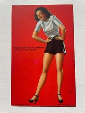 Vintage 1940's Pinup Girl Picture Mutoscope Card- Show Me A Diamond picture