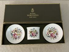 Royal Worcester Bournemouth 2 Coasters & Cigarette Holder In Original Box picture