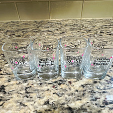 Tequila Rose Strawberry Cream 'Tis the Season to Sparkle Square Shot Glasses 4 picture