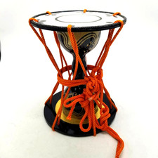 Vintage Japanese Black Lacquer Makie Kotsuzumi Hand Drum picture