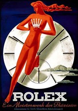 Rolex Submariner Oyster Perpetual Watch REPRINT vintage classic ad 14x20 Poster picture