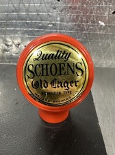 Vintage Quality Schoen's Old Lager Beer Tap Handle Ball Knob Wausau WI picture