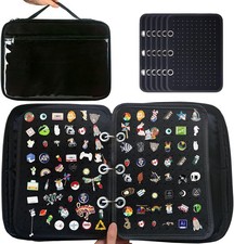 6 Pages Pin Books For Collectors, Enamel Pin Display Pages Pin Carrying Case,... picture