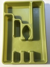 Vintage Rubbermaid Silverware Flatware Storage Organizer  Green 2921 Retro picture