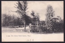 Massachusetts-MA-North Easton-Elm Street-Bridge-Rotograph-1906 Antique Postcard picture
