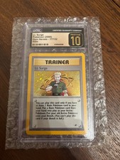 CGC Pristine 10 Lt. Surge Holo #17/132 Gym Heroes Pokémon TCG *POP 3* picture