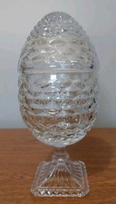 OFNAH Crystal Egg Jar w/ Lid on Pedestal picture