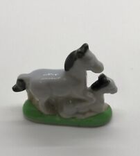 Vintage ceramic horse Mating figurine Japan Miniature picture