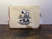 Fila x Peanuts Snoopy Pencil Make Up Pouch Used picture