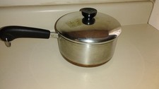 Rare Vintage Revere Ware Stainless 2 Qt Sauce Pan w/ Lid -Clinton Illinois US🔥 picture