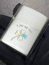 zippo four leaf clover special processing silver rare model made in 2007 A fou picture