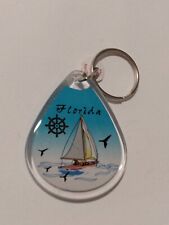 Florida Sailboat Teardrop Souvenir Keyring picture