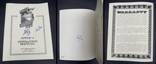 Steve Woz Wozniak Ron Wayne SIGNED Apple 1 I Computer Manual PSA/DNA AUTOGRAPHED picture