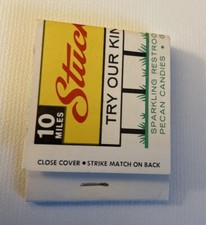Vintage Full Unstruck  Matchbook Stuckey’s Fresh Candy picture