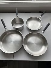 Select Calphalon Pans Skillet Sauce Frying Lot Of 4 No Lids Cooking Kitchen  picture