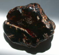 Beautiful Cherry RED Dominican Amber Fossil Gemstone LARGE 23 gram Piece picture