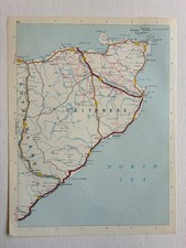 Vintage Caithness Scotland Map 1968 United Kingdom Sutherland, Thurso Stroma picture