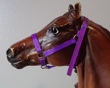 Custom Breyer Traditional Model Horse Halter A Lead Sets.  SOLID COLORS picture
