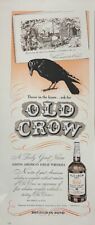 Rare 1941 Original Vintage Old Crow Whiskey Liquor Bourbon Advertisement Ad picture