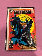 DC Comics Batman #423 (1988) 1st Print Signed Cover Jim Starlin and DeCarlo. picture