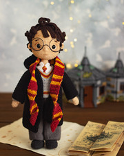 Harry Potter Crochet Doll — Amigurumi Wizard Toy — Handmade Harry Potter Gift picture