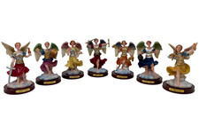 Siete Arcangeles  4”  Tall All  7 Archangels Resin Statue Figurines   4329 picture