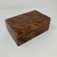 Bey-Berk Handcrafted Straw Marquetry Lacquer Double Playing Card Box Valet picture
