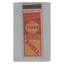 1920s-1930s Universal Match Matchbook Cover Shell Gasoline picture