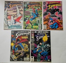 The Adventures of Superman 5 Issue Comic Book Lot. List In Description VG+/Fine picture