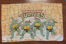 1988 Vintage TMNT Pillowcase Bibb Co Mirage Studios Teenage Mutant Ninja Turtles picture